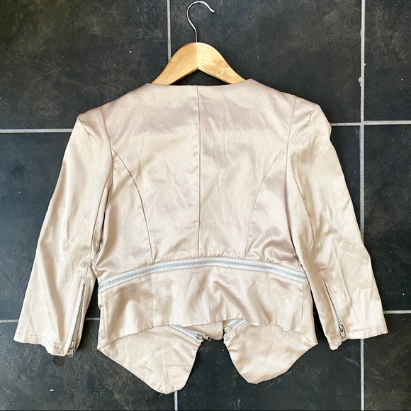 Silky zippered motorcycle jacket - Picture 4 of 4